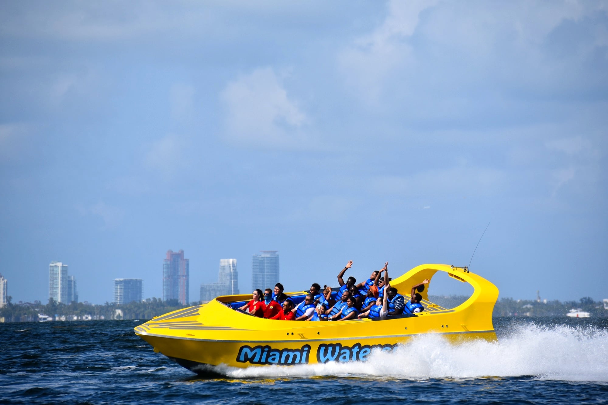 Speed Boat at Miami Beach Ocean Watersports — Miami, Dinner Key Marina